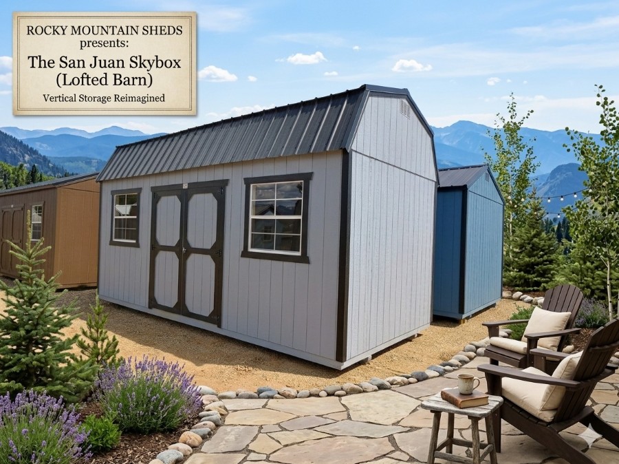 "The San Juan Skybox" 10x20 Lofted Barn Shed